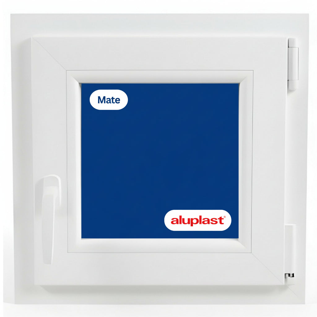 Finestra in PVC rinforzato 500x500 Bianca Anta Ribalta | Opaca