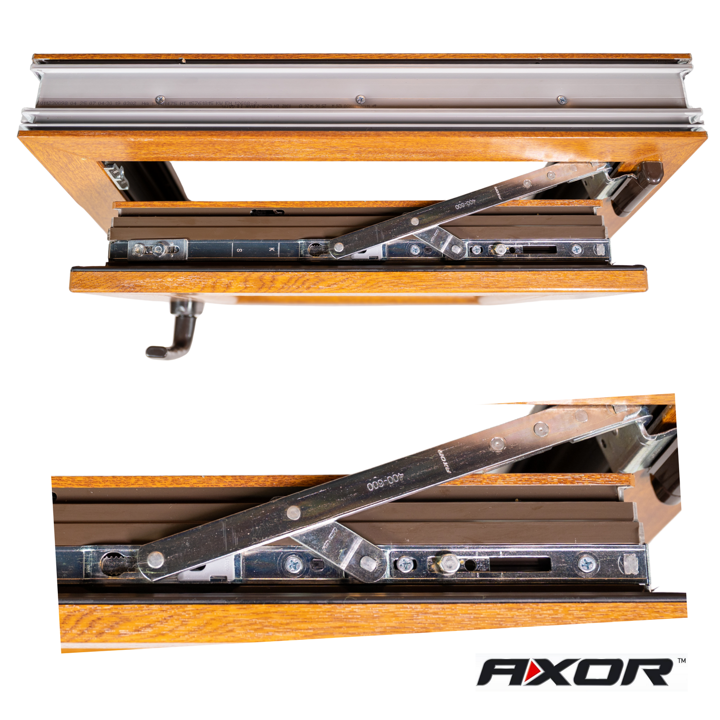 Finestra in PVC rinforzato 700x1000 Golden Oak anta ribalta