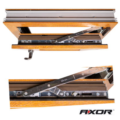 Finestra in PVC rinforzato 700x1000 Golden Oak anta ribalta