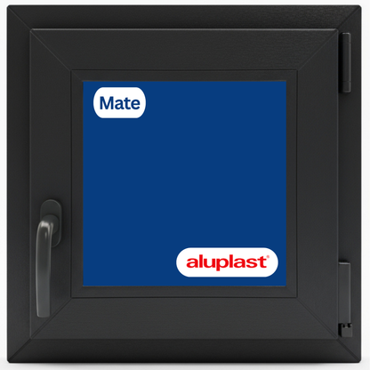 Finestra in PVC rinforzato 500x500 antracite anta ribalta | opaca