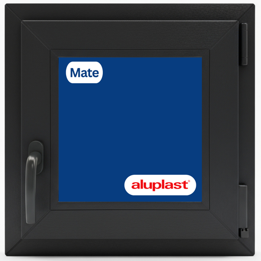 Finestra in PVC rinforzato 500x500 antracite anta ribalta | opaca