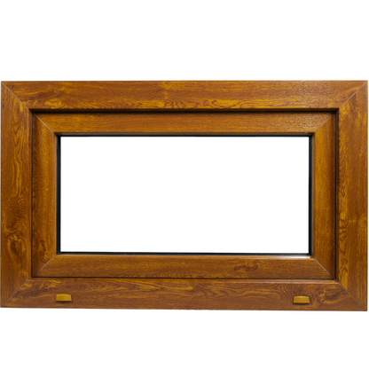 Finestra in PVC rinforzato 800x500 Golden Oak anta ribalta