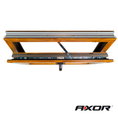 Finestra in PVC rinforzato 800x500 Golden Oak anta ribalta