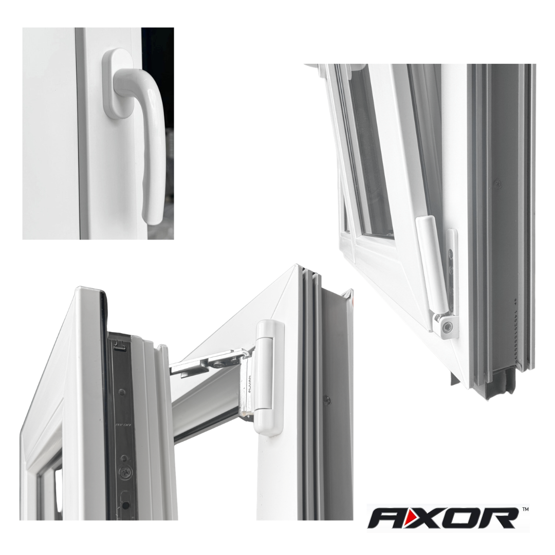 Finestra in PVC rinforzato 800x1000 Bianca Anta Ribalta