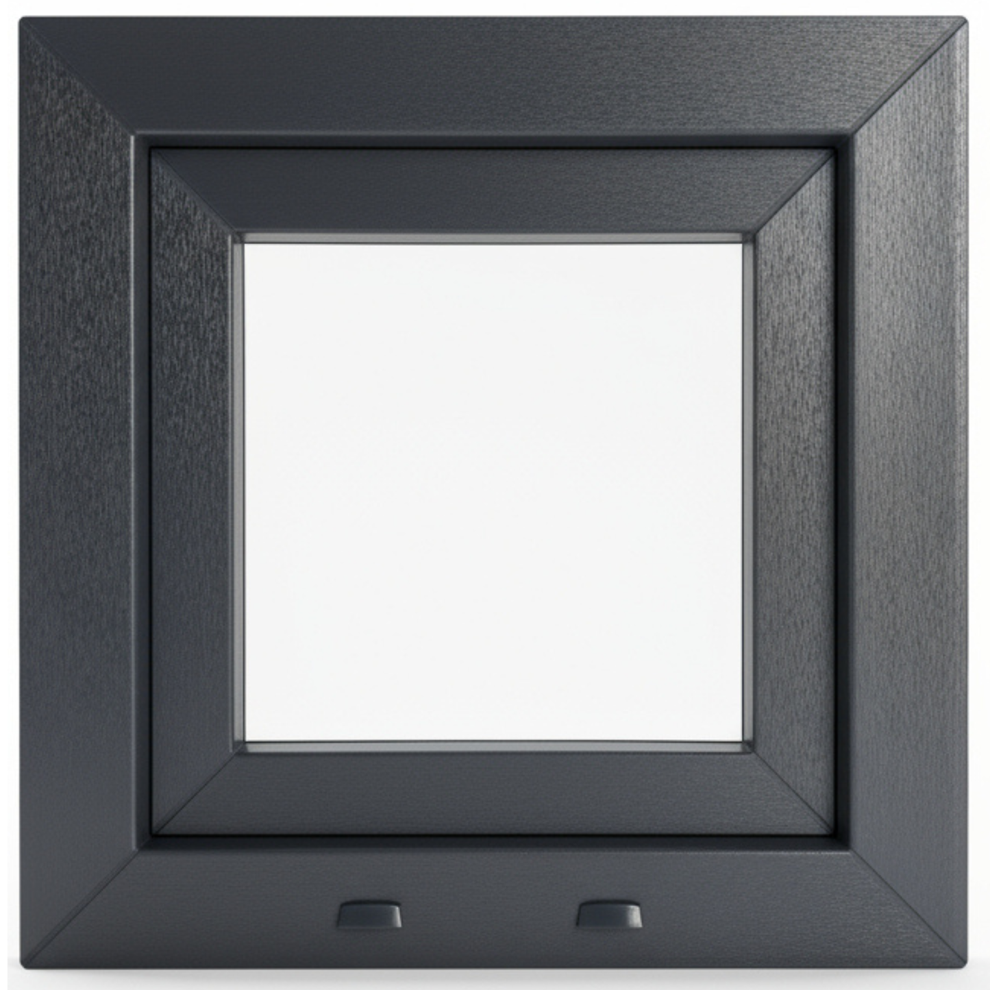 Finestra in PVC rinforzato 500x500 antracite anta ribalta | opaca
