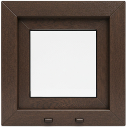 Finestra in PVC rinforzato 500x500 Noce Anta Ribalta | Mate