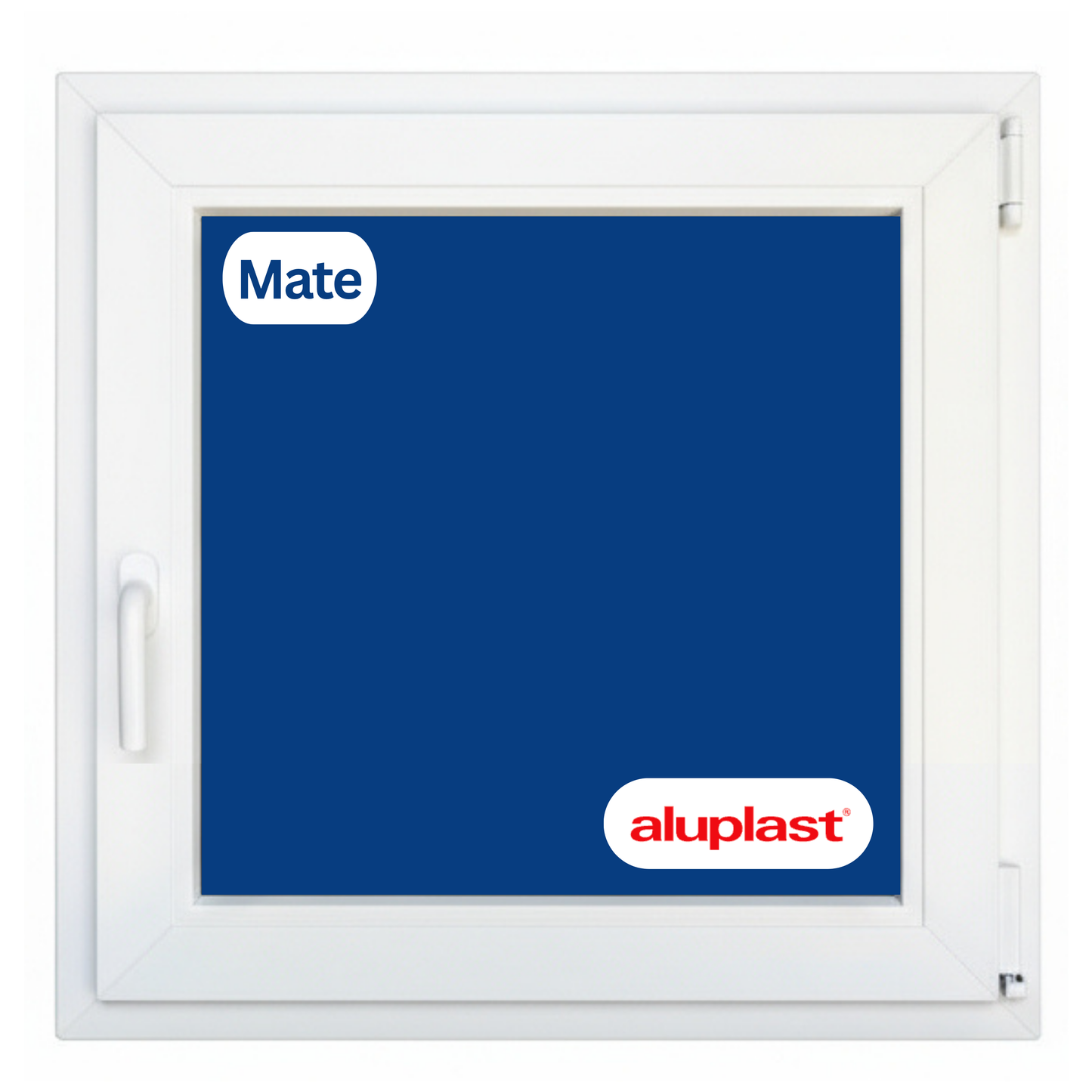 Finestra in PVC rinforzato 600x600 Bianca Anta Ribalta | Opaca