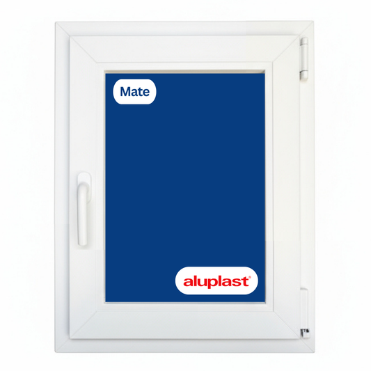 Finestra in PVC rinforzato 500x600 Bianca Anta Ribalta | Opaca