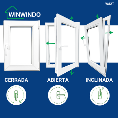 Finestra in PVC rinforzato 700x1155 Bianca Anta Ribalta | Cieca