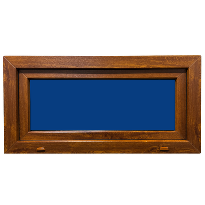 Finestra in PVC rinforzato 1000x500 Golden Oak anta ribalta