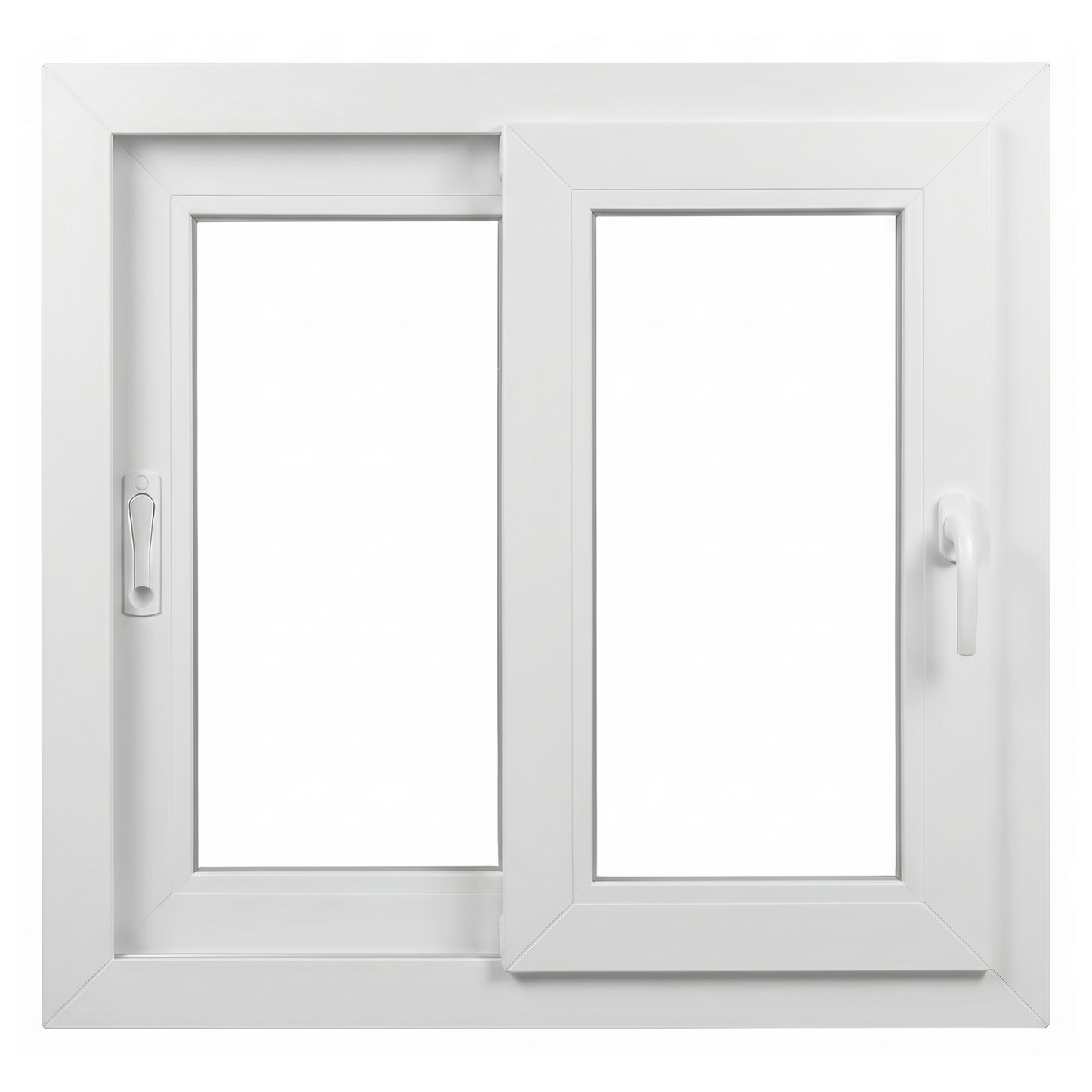 Ventana Corredera PVC Reforzado 1000x1000 Blanca | Transparente