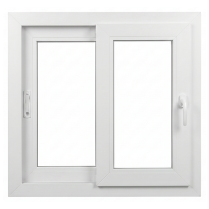 Ventana Corredera PVC Reforzado 1000x1000 Blanca | Transparente