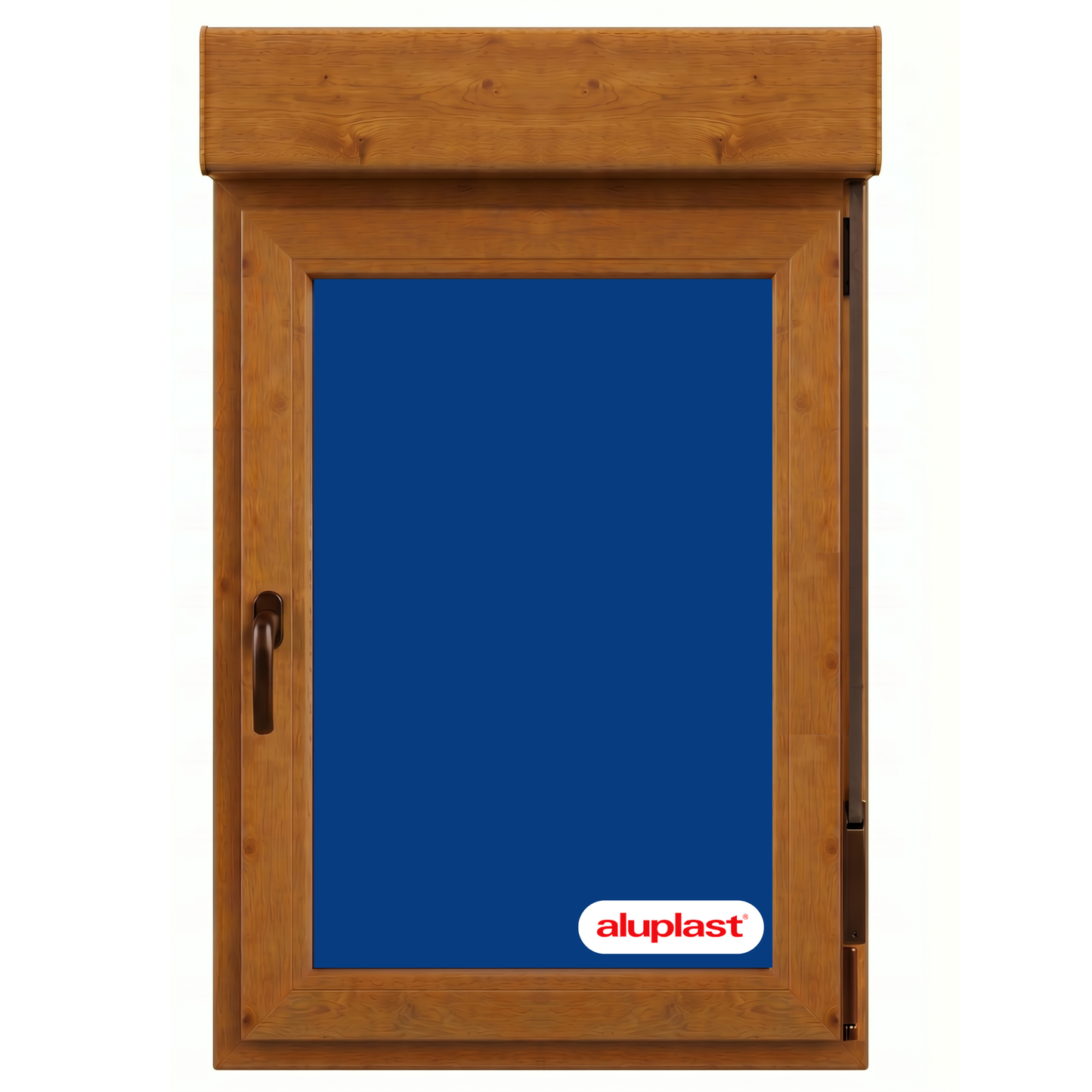 Finestra in PVC rinforzato 700x1155 Golden Oak Anta-ribalta | Persiana