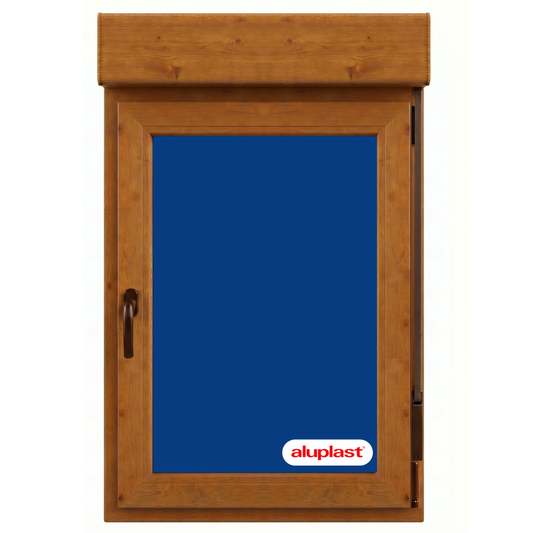 Finestra in PVC rinforzato 800x1155 Golden Oak Anta-ribalta | Persiana