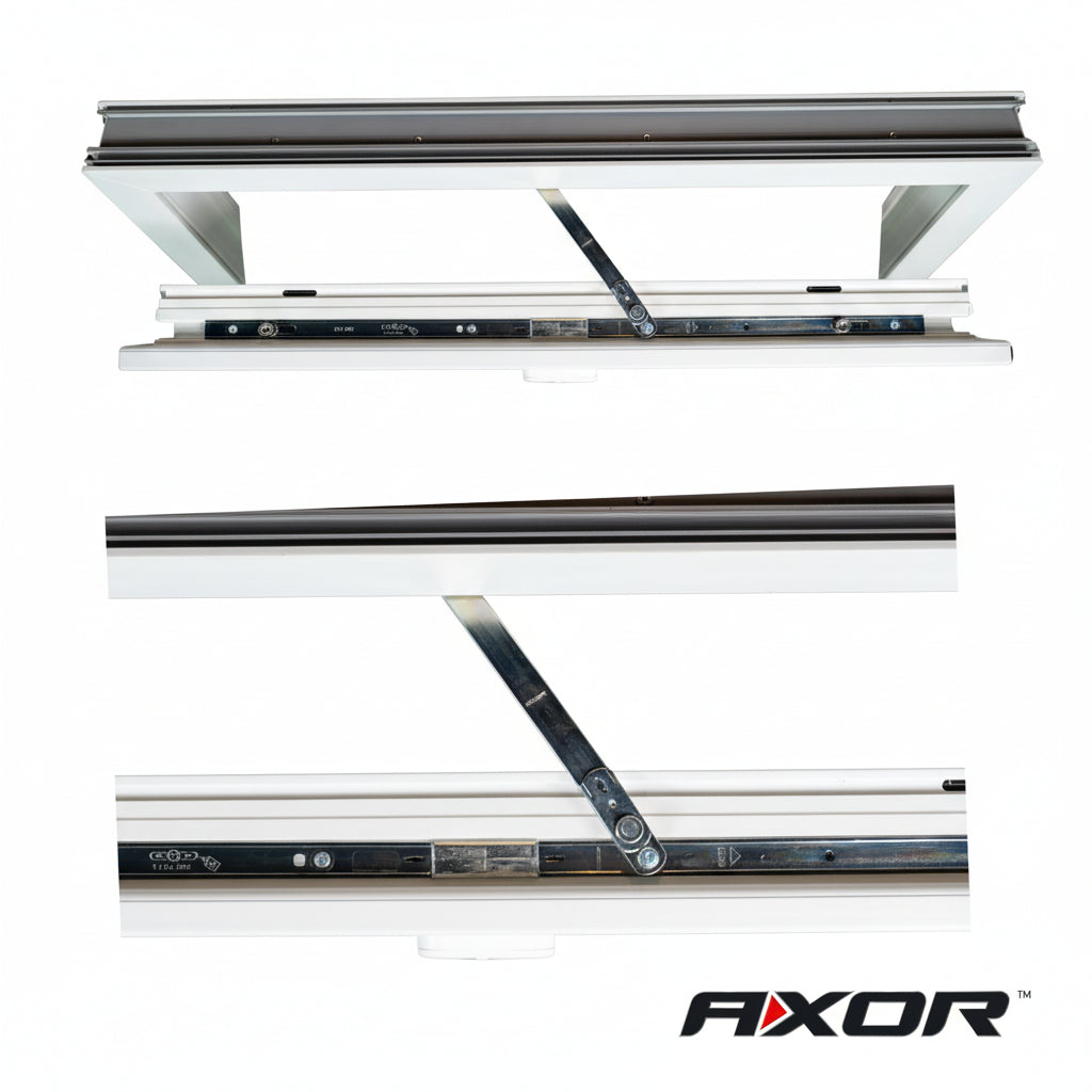 Finestra in PVC rinforzato 800x500 Bianca Anta Ribalta